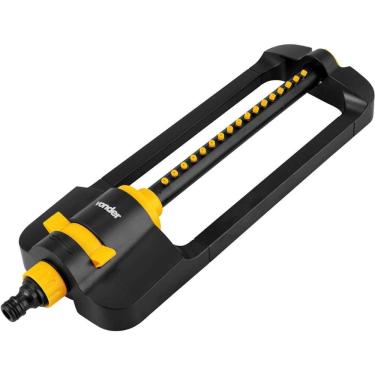 Imagem de Aspersor Oscilante Ostenvonder 17 Jatos Sistema Ajustável Amarelo e Preto Vonder