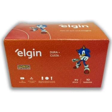 Imagem de 10 Pilhas Bateria 9v Zinco Carvão Elgin 1 Caixa - Congratulations Stor