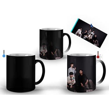 Imagem de LEAR Caneca M?gica BTS Army Kpop #4 - Preta - 325ML