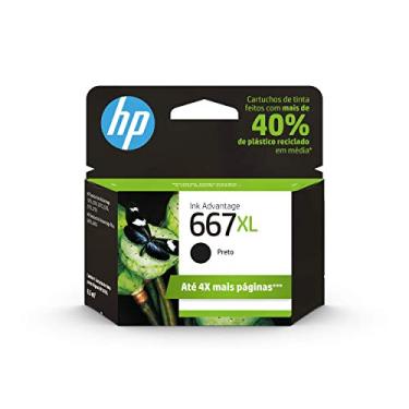 Imagem de Cartucho HP 667XL Preto Original (3YM81AB) Para HP Deskjet 2376, 2776, 6476, 5076, 52765076, Impressora HP 5276