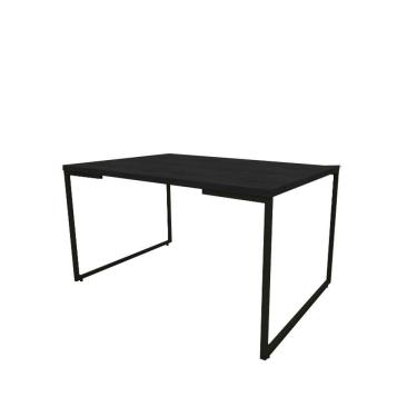 Imagem de Mesa De Jantar Estilo Industrial Preto Tx