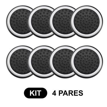 Imagem de 4 Pares de Grips p/ controle Anti Derrapante Silicone Botão Analógico do Joystick