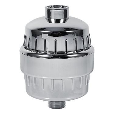 Imagem de Filtro de chuveiro purificador de água de banheiro de alta saída remove cloro mau odor metais pesados ​​ferrugem reduz coceira na pele seca caspa eczema unhas fácil instalação