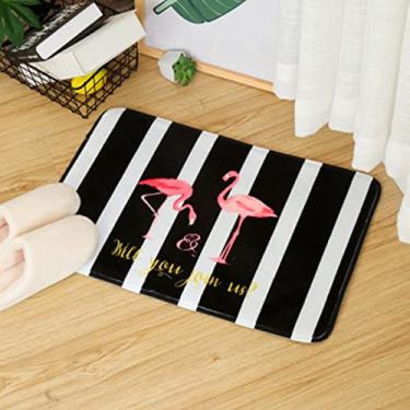 Imagem de Tapetes de banheiro, tapete de banho de espuma de memória de veludo, tapetes de banho antiderrapantes, lavagem à máquina, seca rapidamente, tapetes de banho de pelúcia ultra macios para banheiro, 50,8 x 76,2 cm