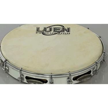 Imagem de Pandeiro 11' Formica Branco Plat Inx Tarr Dpla Cabra