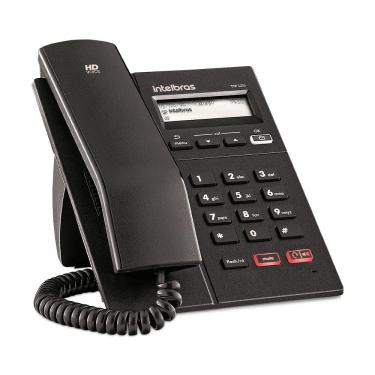 Imagem de Telefone IP VOIP Preto Com Display Gráfico Monocromático Intelbras TIP 125i