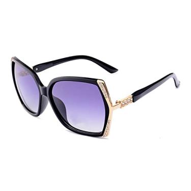 Imagem de Óculos de sol polarizados superdimensionados femininos uv400 óculos de sol de direção gradiente com caixa, 2, china