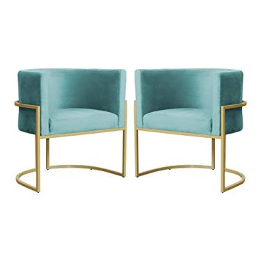 Imagem de Kit 02 Poltronas Decorativa Luana Luxo Veludo Cores - DS Estofados