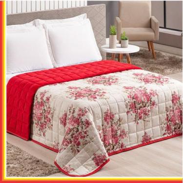 Imagem de Cobertor Decorativo Queen Quatro Estações - Vermelho - Top Chick