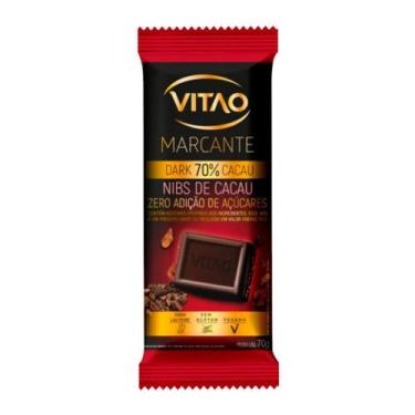 Imagem de Chocolate Vitao Marcante Dark 70% Cacau Zero Açúcar 70G