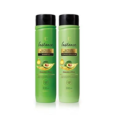 Imagem de Eudora Kit Cabelos Nutridos Instance Abacate e Oliva: Shampoo 300ml + Condicionador 300ml