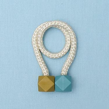 Imagem de Cinta de cortina com fivela de cortina sem perfuração, sem instalação de fivela de ímã de luxo, tira de limpeza de janela, prendedores de cortina, T4, 2 PCS