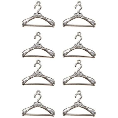 Imagem de Cabide de roupas em miniatura cabide de casaco pingente pingentes DIY acessórios para fabricação de joias para colar pulseira prata antiga 40 peças, imagem 1, tamanho único, One size, Metal