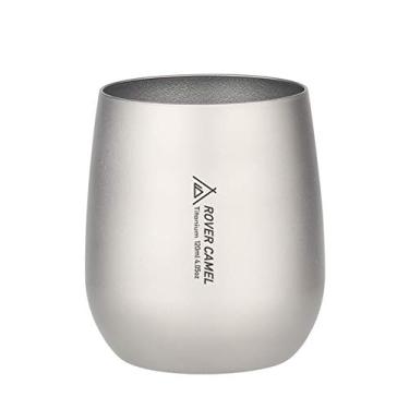 Imagem de Tingpai 120ml Ultr ght Titanium Dupla Parede Isolada Água Copo Chá Caneca pa Acampamento Ao Ar Livre Caminhada Mochila Escritório Em Casa