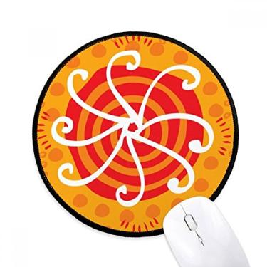Imagem de Sunshine Mexico Totems Civilização Antiga Mouse Pad Desktop Office Tapete Redondo para Computador