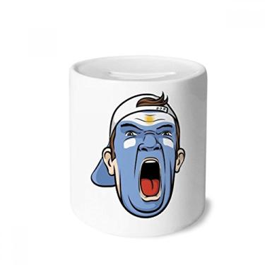 Imagem de DIYthinker Argentina Facial Makeup Screaming Cap Money Box Ceramic Coin Case Piggy Bank Gift