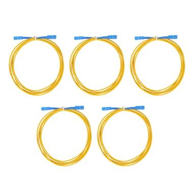 Imagem de Cabo de Extensão de Fibra óptica de 5 Peças, Cabo de Jumper de Fibra óptica de Modo único Com Material MHZR, Adota Processamento de Escultura
