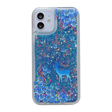 Imagem de Estojos com glitter pintados na moda para iPhone 14 13 12 Mini 11 Pro Max 6s 7 8 Plus SE 2020 Xr Xs Cover Dynamic Liquid Quicksand Shell, Color 2, For iPhone 7 8 Plus