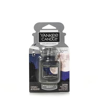 Imagem de Yankee Candle Pote de gel para carro com o melhor odor para pendurar e aromatizador de ar neutralizador, MidSummer's Night