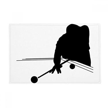 Imagem de DIYthinker Tapete de chão para bilhar esportivo com educação física antiderrapante para porta de banheiro