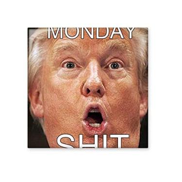 Imagem de American Great Funny Shit Monday Imagem cerâmica azulejo brilhante decalque pedra adornada tijolo vitrificado