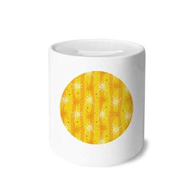 Imagem de DIYthinker Sun Sunshine Caixa de Dinheiro com Pintura à Mão Rio Caixa de Cerâmica Porta-Moedas Presente