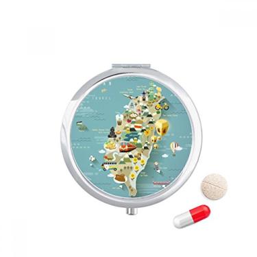 Imagem de Estojo de comprimidos para viagem Taiwan Area China Pocket Medicine Storage Box Dispenser Recipiente