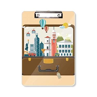 Imagem de Placa de apoio para prancheta de Hong Kong Famous Place A4