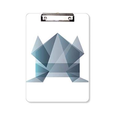 Imagem de Origami abstrato sapo geométrico pasta prancheta pasta bloco de escrita placa de apoio A4