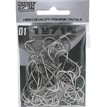 Imagem de Anzol Marine Sports 1971N N°01, Pacote com 50