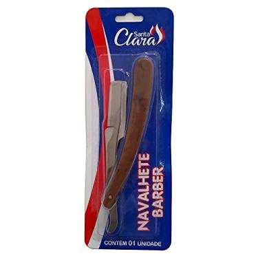 Imagem de Navalhete Inox com Cabo Plástico Estilo Madeira, Santa Clara