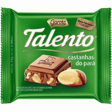Imagem de Chocolate Talento C/ Castanha Do Pará 25G - 15 Unidades - Garoto