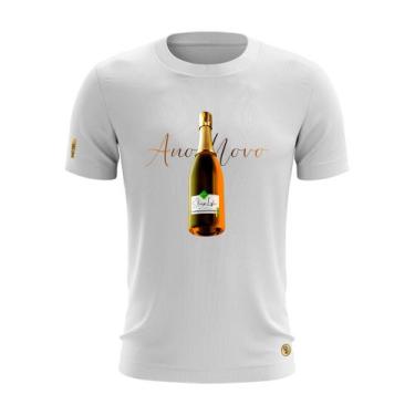Imagem de Camiseta Estampada Garrafa De Champagne Ano Novo Shap Life