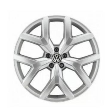 Imagem de Kit 4 Rodas Aro 22x9,0 Vw Amarok V6 5x120 Prata Krmail S07