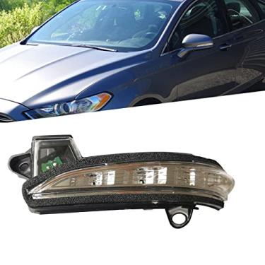 Imagem de KYYET Compatível com 2013-2020 Ford Fusion Left Driver Side View LED Turn Signal Mirror Blinker Light Lamp