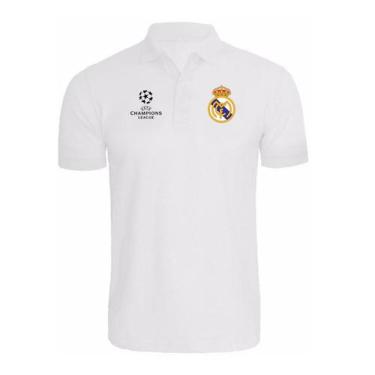 Imagem de Camisa Masculina Camiseta De Futebol Blusa Do Real Madrid Champions -