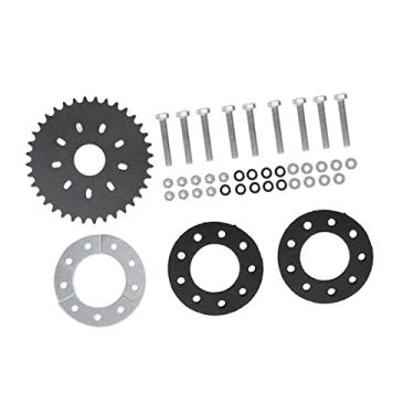 Imagem de Roda Dentada Plana de 36 Dentes Akozon Com Adaptador de Corrente Traseira de 9 Furos para Bicicleta Motorizada de 2 Tempos e