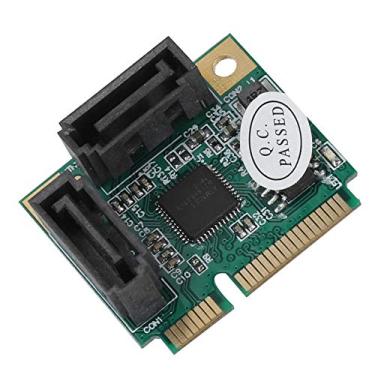 Imagem de Adaptador PCI para SATA, ASHATA Mini 2 portas PCI-e PCI para SATA 3.0 6Gbps Converter Placa de Expansão de Disco Rígido para (R) XP/Server2003/Vista/7/8 (32/64 bits) / Linux