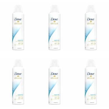 Imagem de Dove Clinical Original Clean Desodorante Aerosol 150ml (Kit C/06)