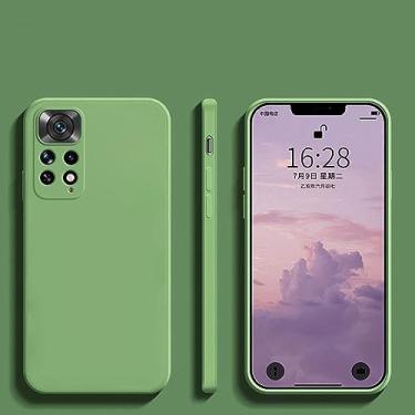 Imagem de Para redmi note 11 12 11s pro plus 5g case silicone líquido capas de telefone para xiaomi para redmi note 11 12 note11 note12 pro capa macia, verde menta, para redmi note11 (global)