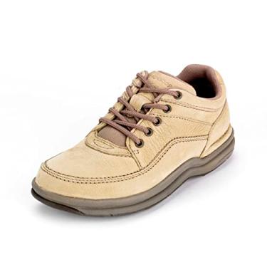 Imagem de Rockport Tênis de caminhada clássico World Tour masculino nobuck areia 12 W, Nobuck de areia