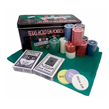 Imagem de Jogo De Lata Poker Texas Hold'em Poker Set