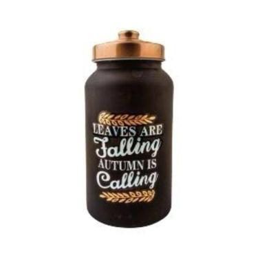 Imagem de Pote Decorativo Vidro Com Tampa Metal Preto/Rose/Gold