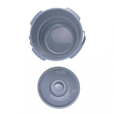 Imagem de Comadre Retrátil Para Cadeira De Banho Universal Dellamed Cinza