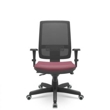 Imagem de Brizza Tela Slider Autocompensador 3D Sem Apoio Base Standart Design Plaxmetal NR-17 Ergonômica (Sintético Vinho)