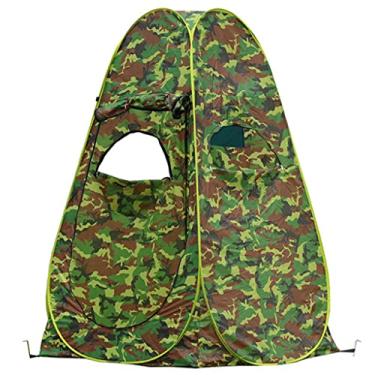Imagem de Guarda-roupa Tenda de camuflagem Vestiário Fácil de desmontar Vestiário Camping Vestiário dobrável Economize espaço Fácil de montar armário