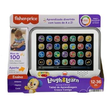 Imagem de Fisher-Price, Tablet de Aprendizagem Cresce Comigo com Luzes e Mais de 100 Músicas, Sons e Frases, Estimula o Desenvolvimento, Brinquedo para Bebês, A partir de 1 ano