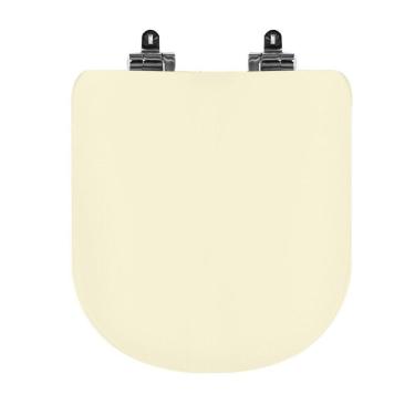 Imagem de Assento Sanitário Poliéster para Louça Life/vogue Plus celite/deca Slow Close Cromado Creme