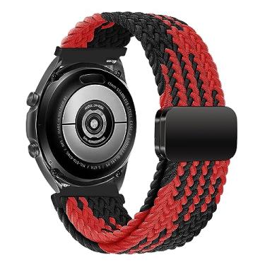 Imagem de MroTech Pulseira de relógio de liberação rápida de 22 mm de nylon trançado, pulseira esportiva compatível com Samsung Galaxy Watch 3 de 45 mm/46 mm (2019)/Gear S3 Frontier/Huawei 46 mm GT/GT