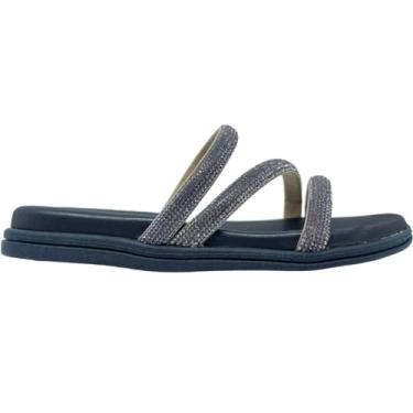 Imagem de Tamanco Feminino Casual Papete Tiras com Strass Beira Rio 8488.108